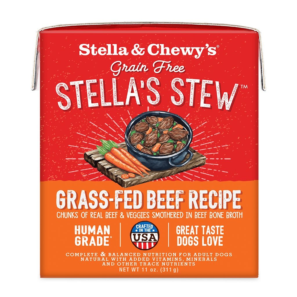 原箱 12 盒優惠 - Stella & Chewy's 單一材料燉肉系列 燉草飼牛肉狗狗鮮食濕糧 11 oz (SS-B-11) - 幸福站