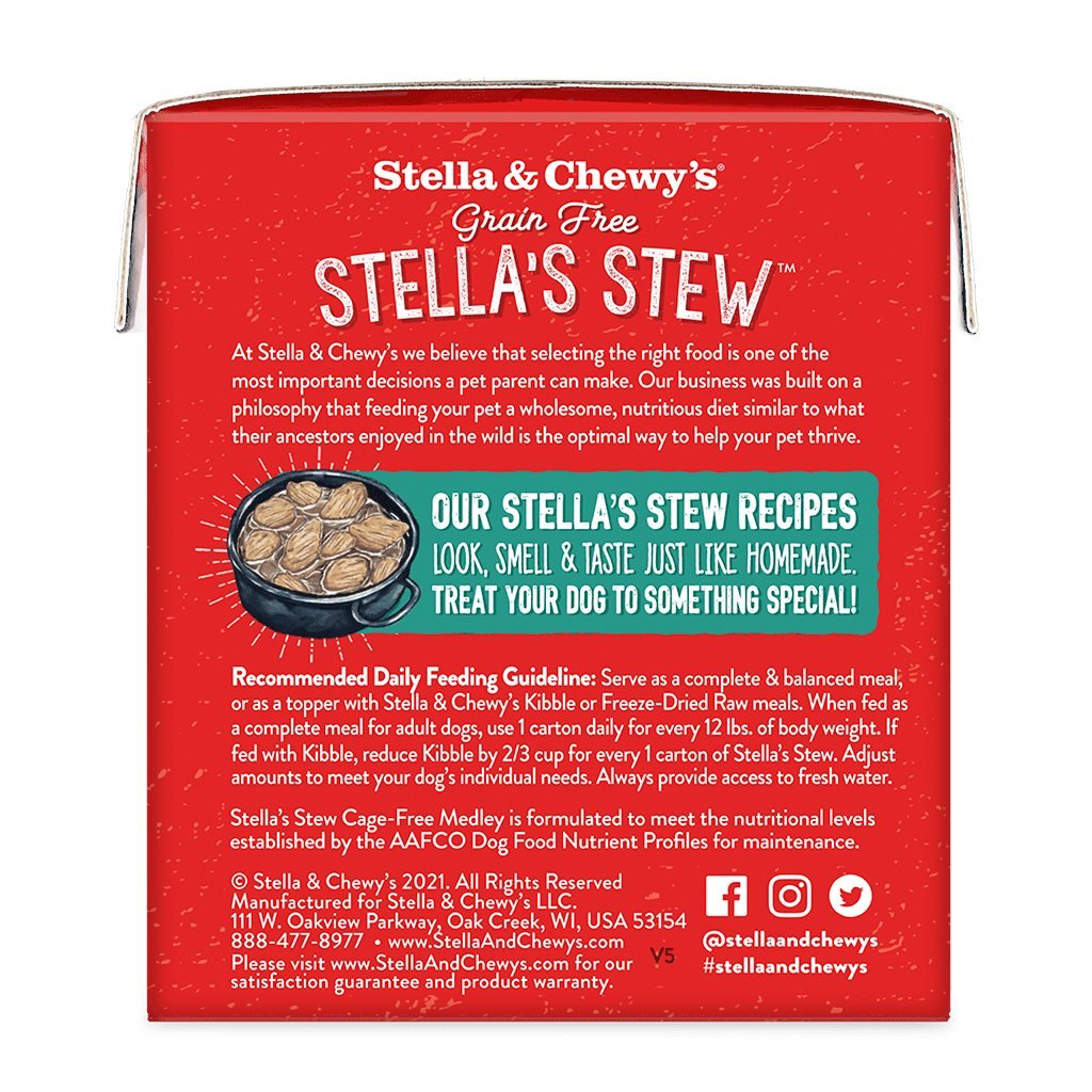 原箱 12 盒優惠 - Stella & Chewy's 雜錦燉肉系列 燉籠外雜錦狗狗鮮食濕糧 11 oz (SS-CFM-11) - 幸福站