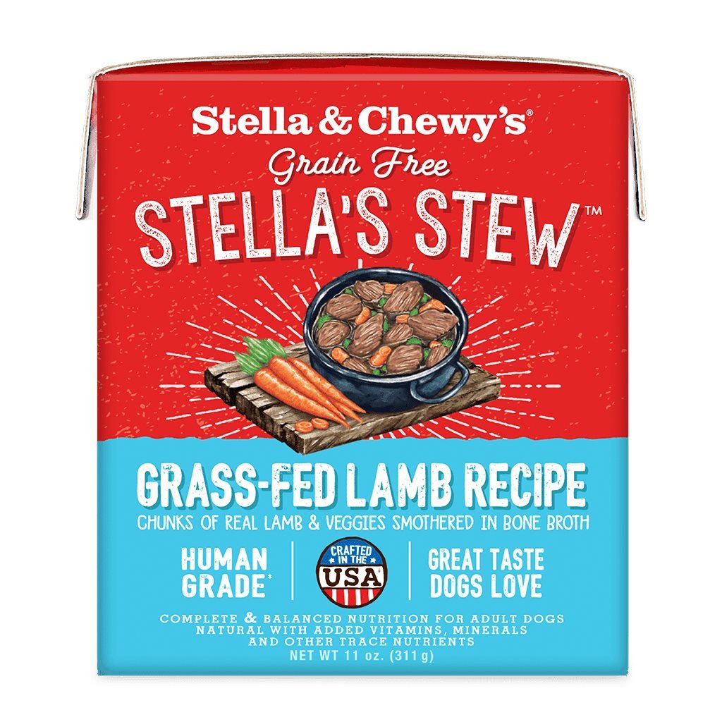 原箱 12 盒優惠 - Stella & Chewy's 單一材料燉肉系列 燉草飼羊肉狗狗鮮食濕糧 11 oz (SS-L-11) - 幸福站