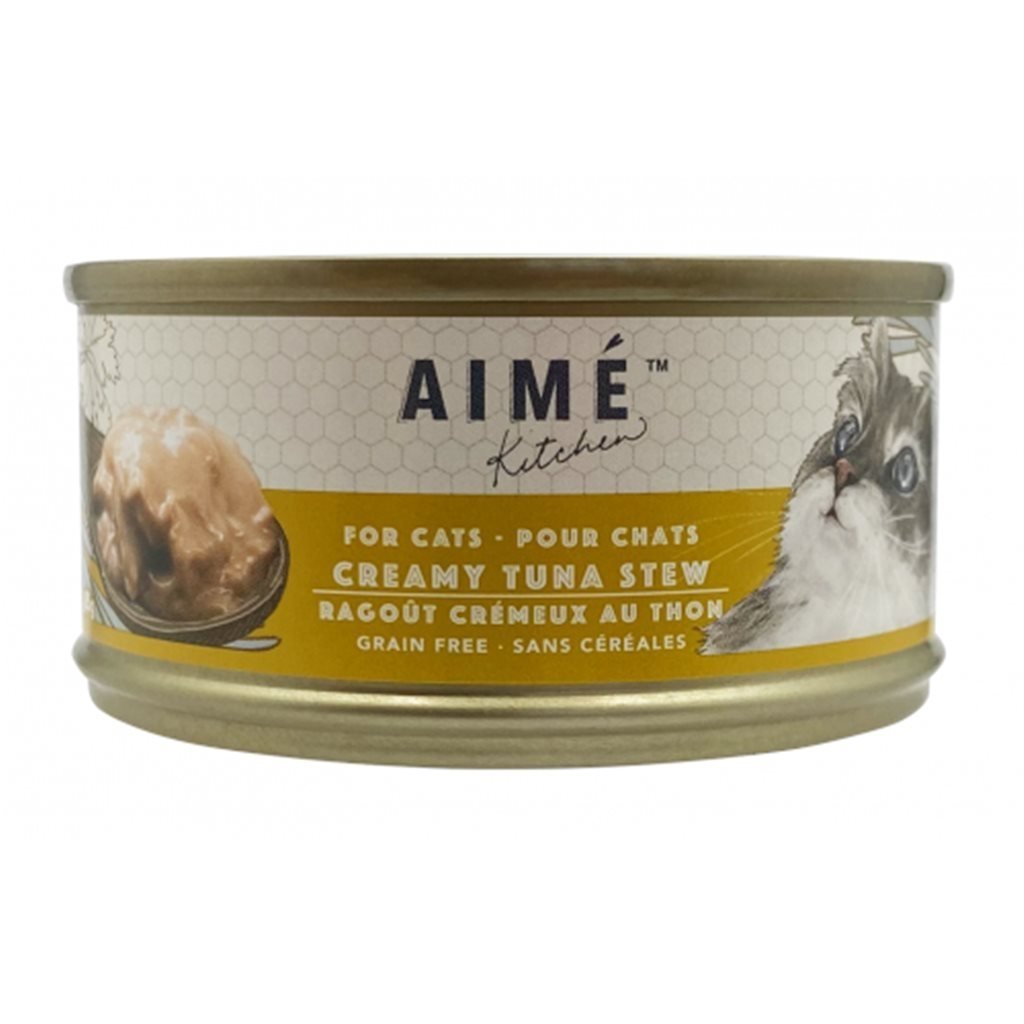 24 罐優惠套裝 - Aime Kitchen Creamy Tuna Stew 無穀物吞拿魚濃湯貓罐頭85g (TL85) - 幸福站