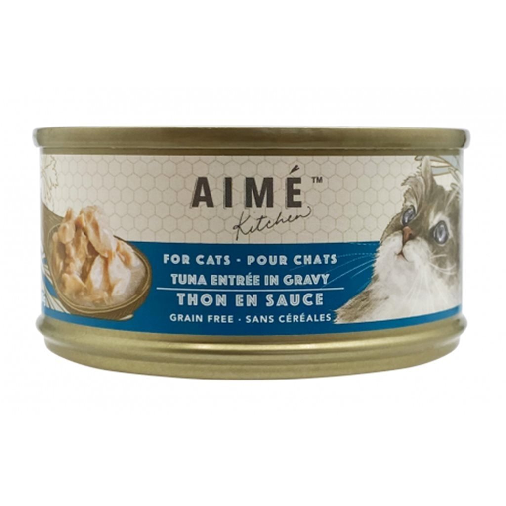 24 罐優惠套裝 - Aime Kitchen Tuna in Gravy 無穀物吞拿魚貓罐頭 85g (TT85) - 幸福站