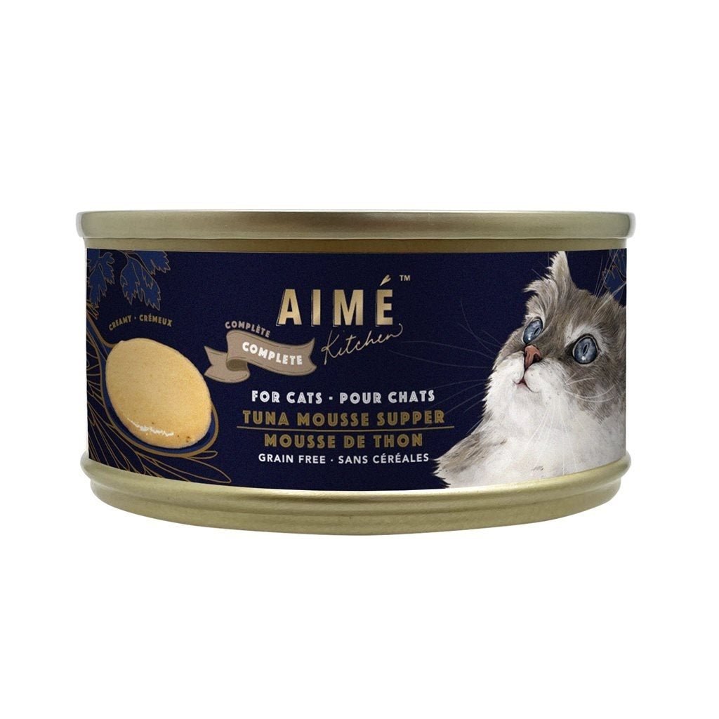 24 罐優惠套裝 - Aime Kitchen - Tuna mousse Supper 香滑吞拿魚慕絲貓罐頭 75g (TAA75) - 幸福站