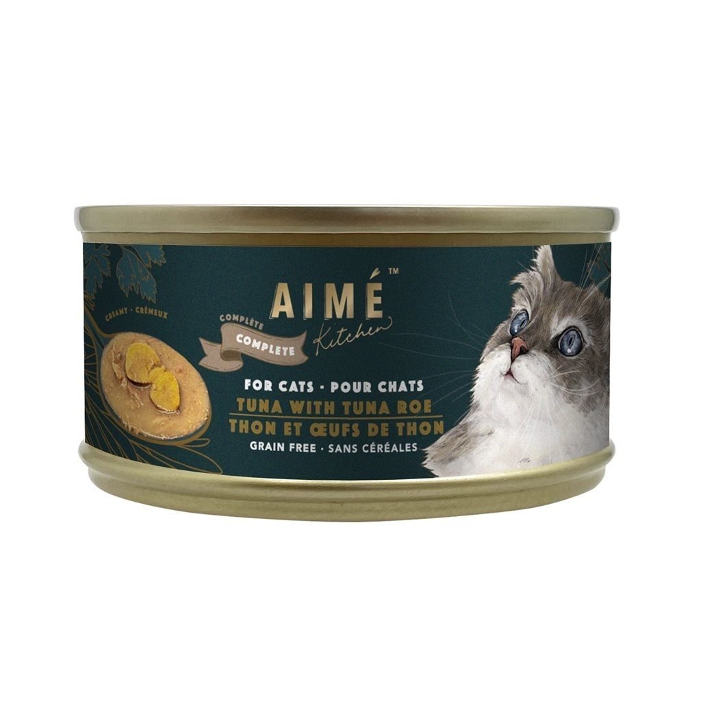 24 罐優惠套裝 - Aime Kitchen - Tuna with Tuna Roe 鮮魚子伴吞拿魚貓罐頭 75g (TRA75) - 幸福站