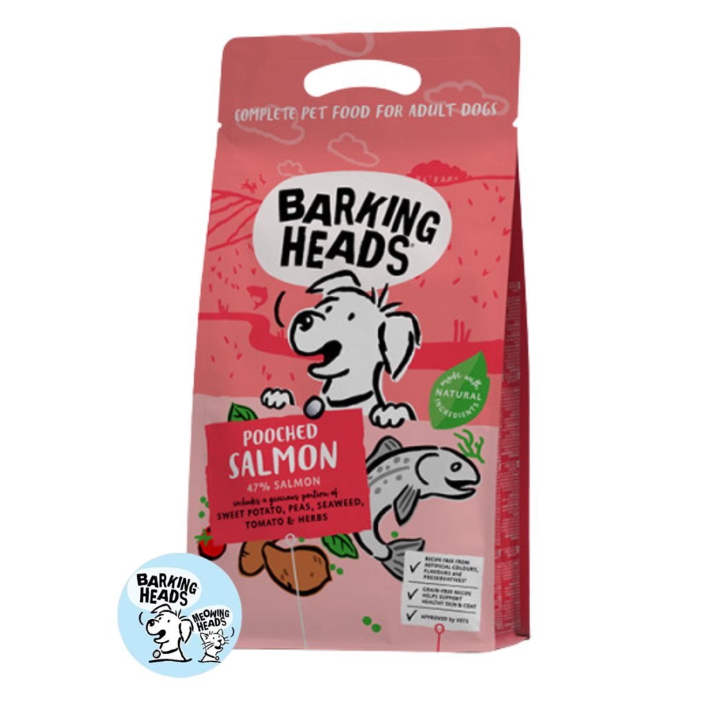 Barking Heads 無穀物全天然成犬糧 - 三文魚配方狗乾糧