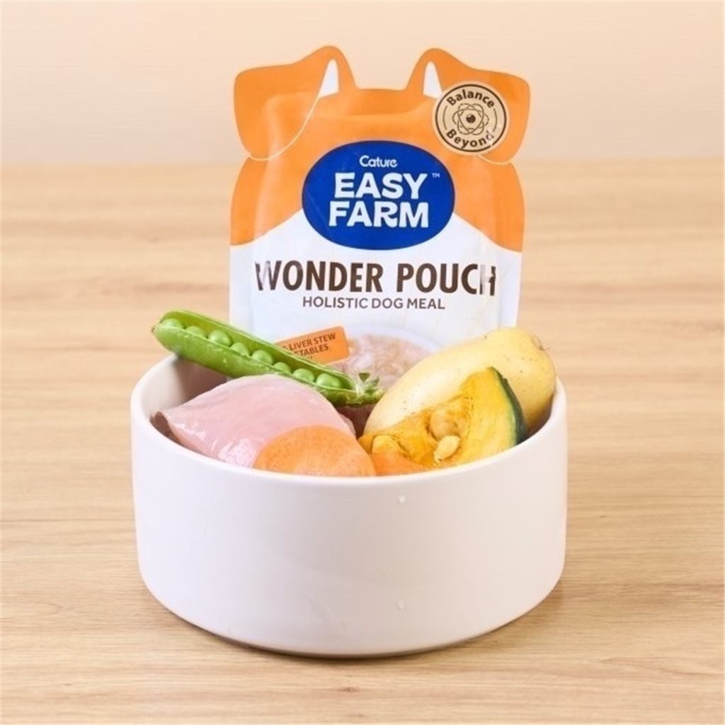 Cature 迦爵 Wonder Pouch 狗狗低溫慢燉鮮食餐包 - 雞+雞肝配方 100g - 幸福站