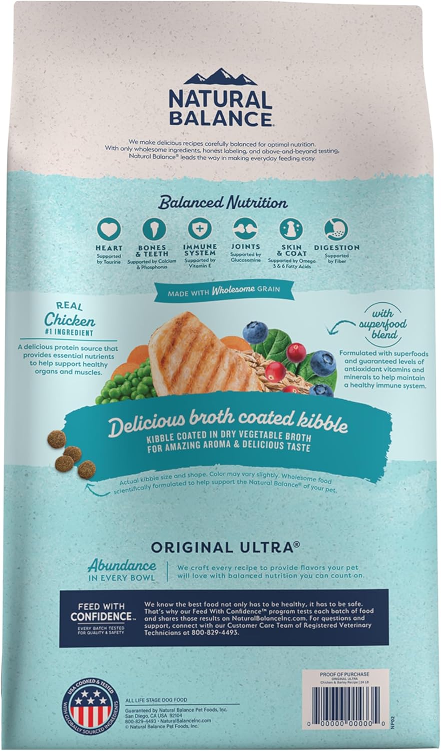 Natural Balance Ultra 滋味系 - 極上雞肉大麥配方全犬乾糧 - 幸福站
