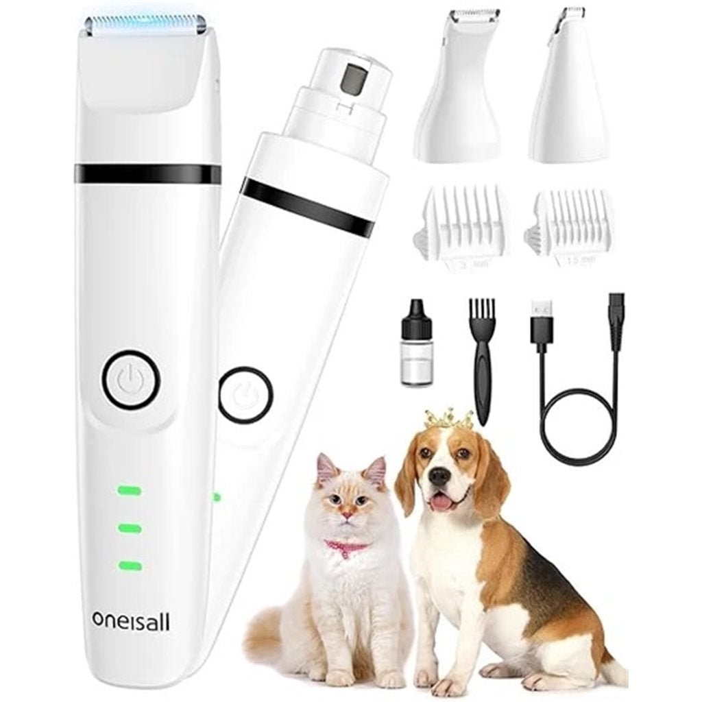 Oneisall - 4 in 1 Silent Dog and Cat Scissors (N12)