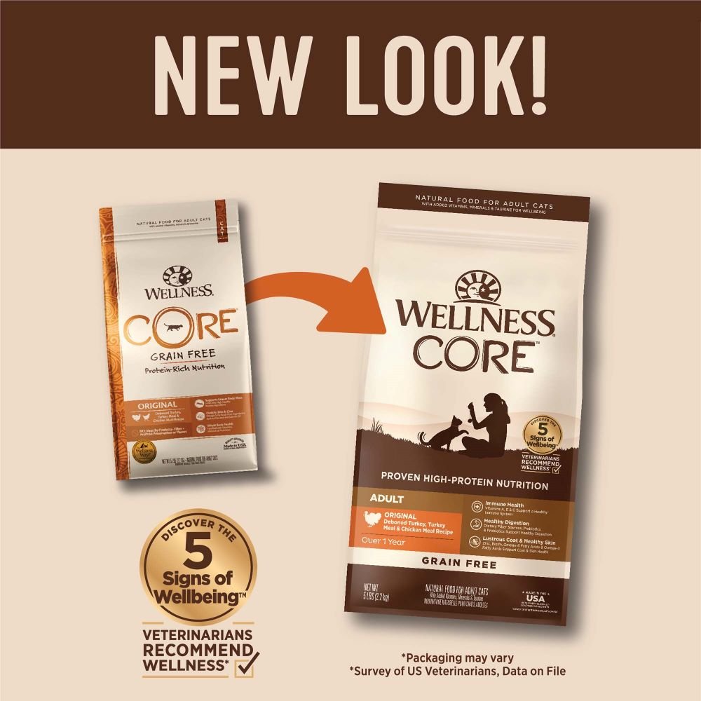 Wellness Core Grain-Free Cat Formula - Turkey and Chicken