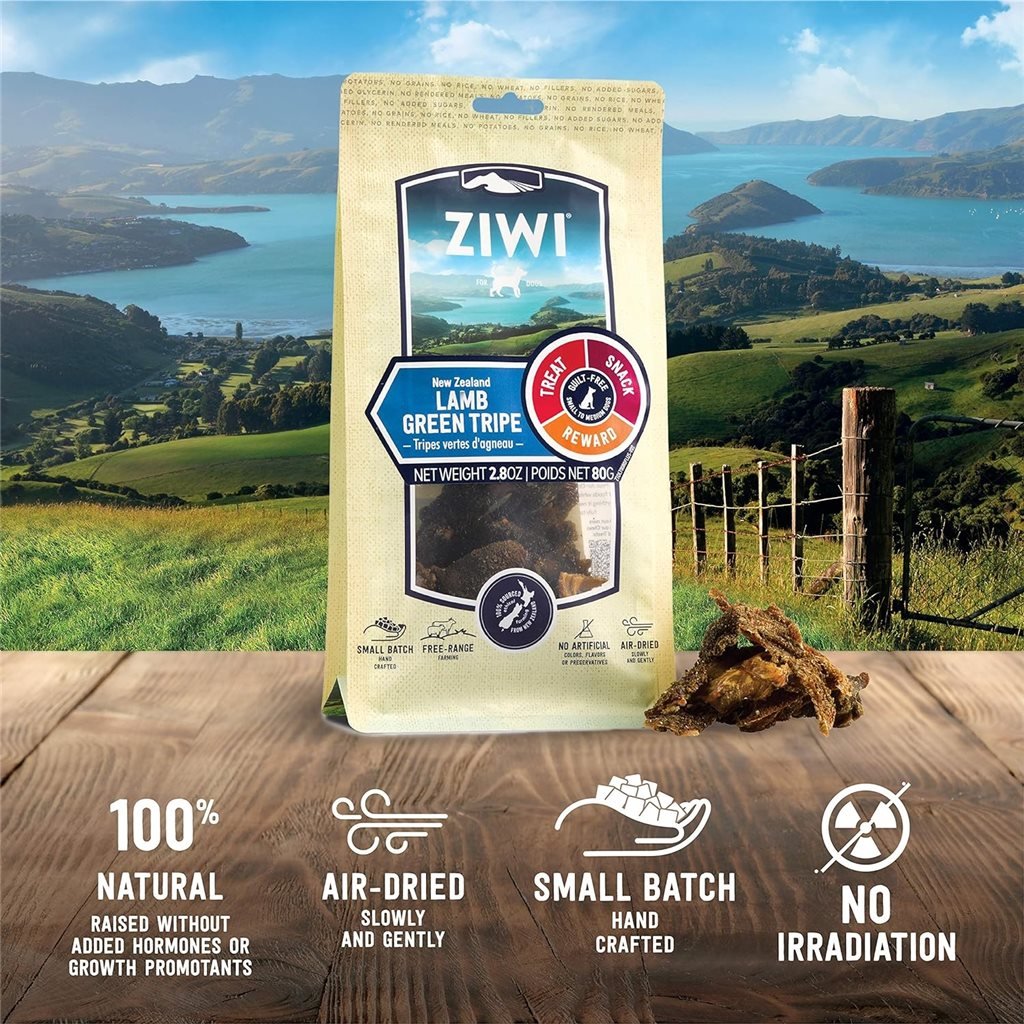 ZiwiPeak 潔牙骨系列 羊草胃 80g (OHLT)