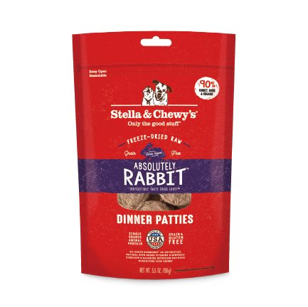 Stella & Chewy's - Freeze Dried Absolutely Rabbit Dinner - 兔肉 狗配方 凍乾糧 - 幸福站