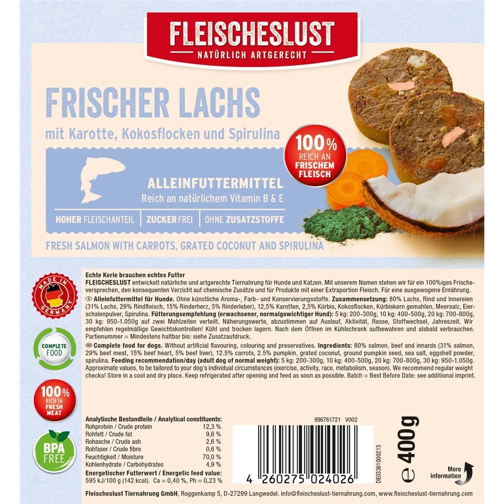 Fleischeslust Original Sauce - Umami Series (Salmon + Beef + Carrot + Spirulina)