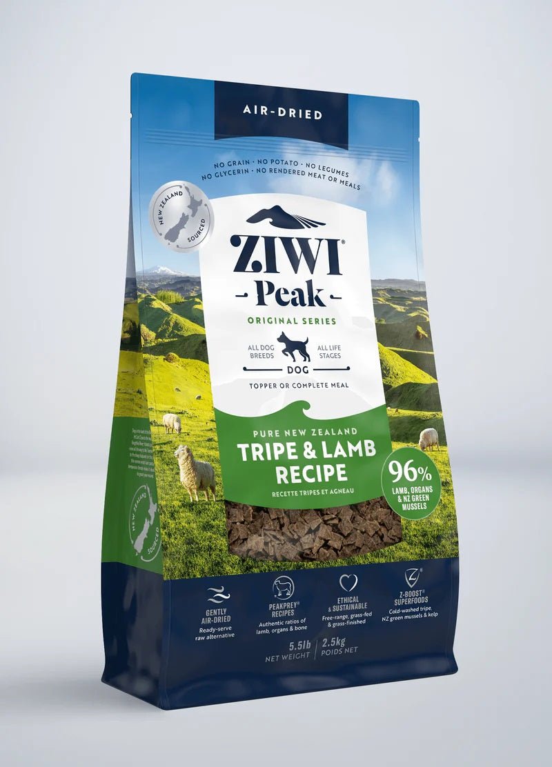 ZiwiPeak 無穀物 風乾脫水 狗糧 - Tripe & Lamb 羊肚羊肉 - 幸福站