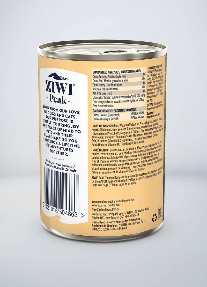 ZiwiPeak - Canned Food (For Dogs) - Chicken Formula 390g