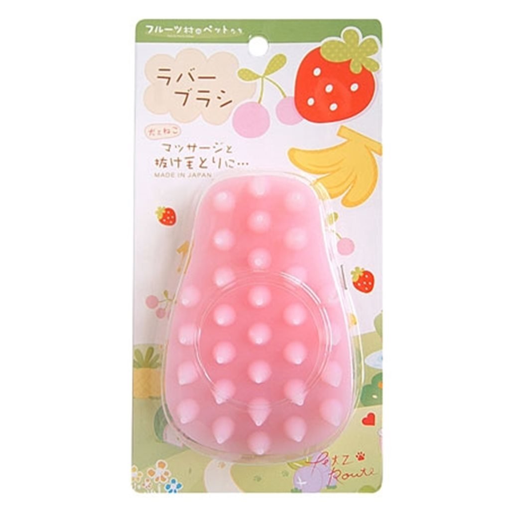 Petz Route Fruit Village Series - Japanese-made bath and massage comb (for cats and dogs)