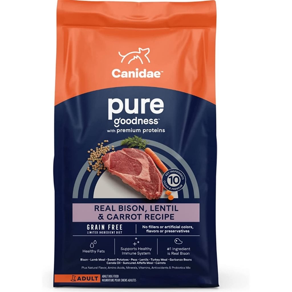 Canidae Pure Bison Grain-Free Land Adult Dog Formula (Bison, Lentils &amp; Carrots)