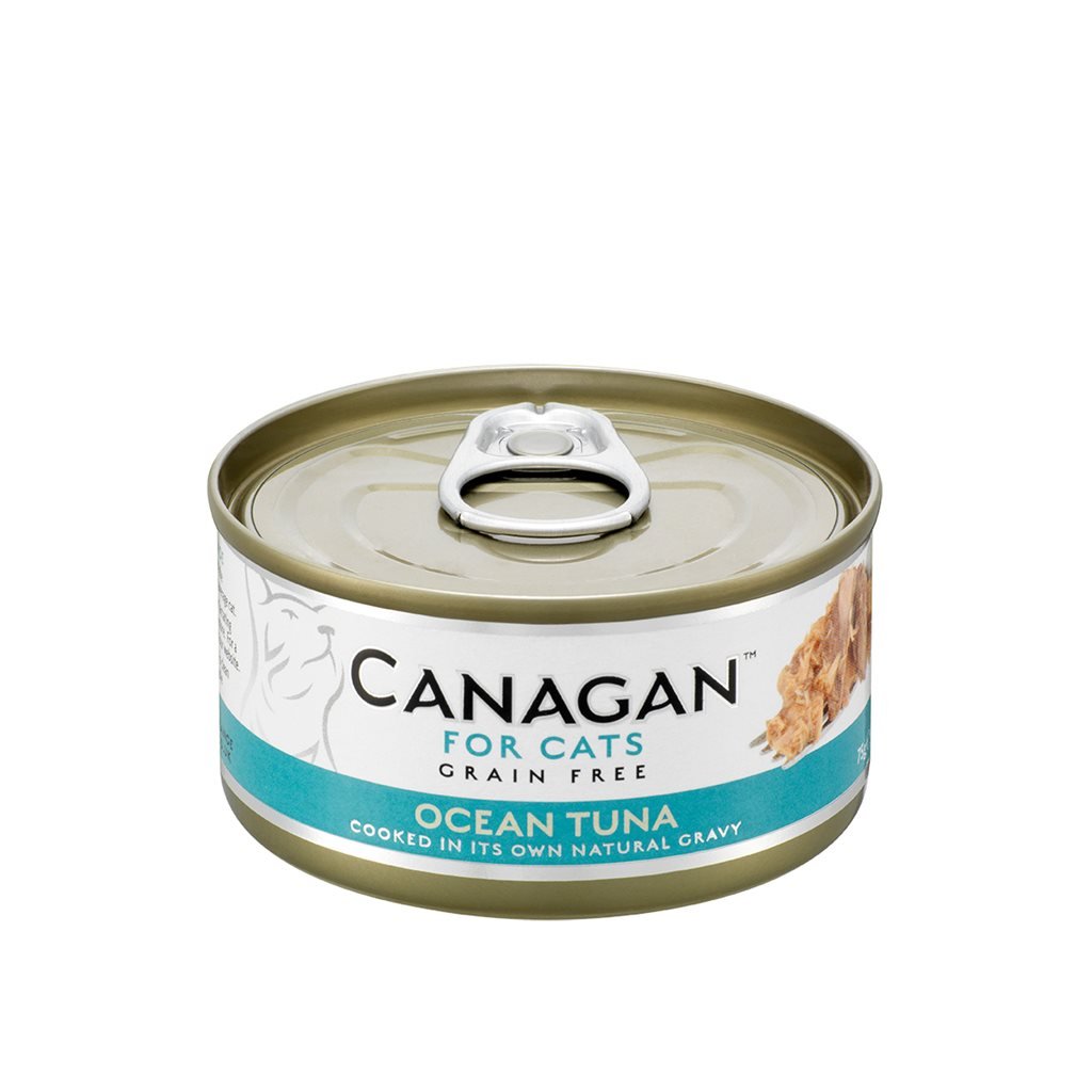 Canagan 貓罐 Ocean Tuna 無穀物 吞拿魚 肉絲貓罐 (淺藍)