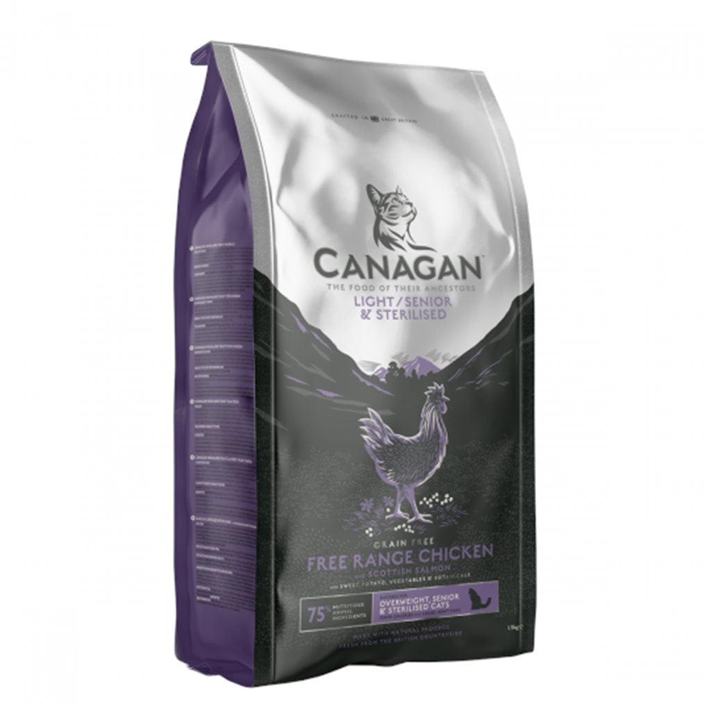 Canagan Light/Senior For Cats Grain-free Free Range Chicken Diet/Senior Cat Dry Food