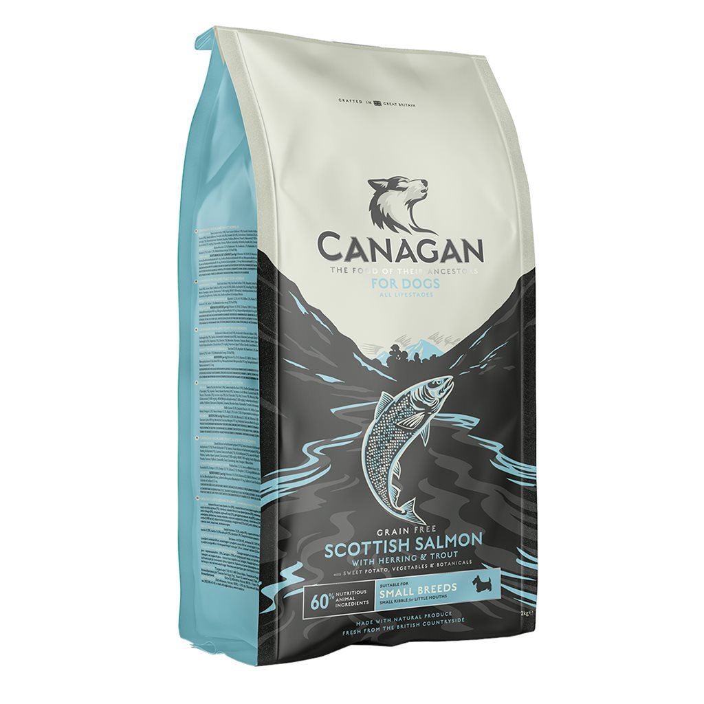 Canagan Small Breed Scottish Salmon For Dogs Grain-free Scottish Salmon (whole dog food) small dogs (light blue)