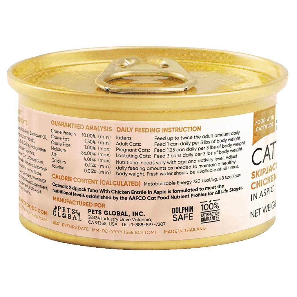 24 罐優惠套裝 - Catwalk 鰹吞拿魚+ 雞肉貓主食罐 80g (CW-YLC) (不設混款) - 幸福站