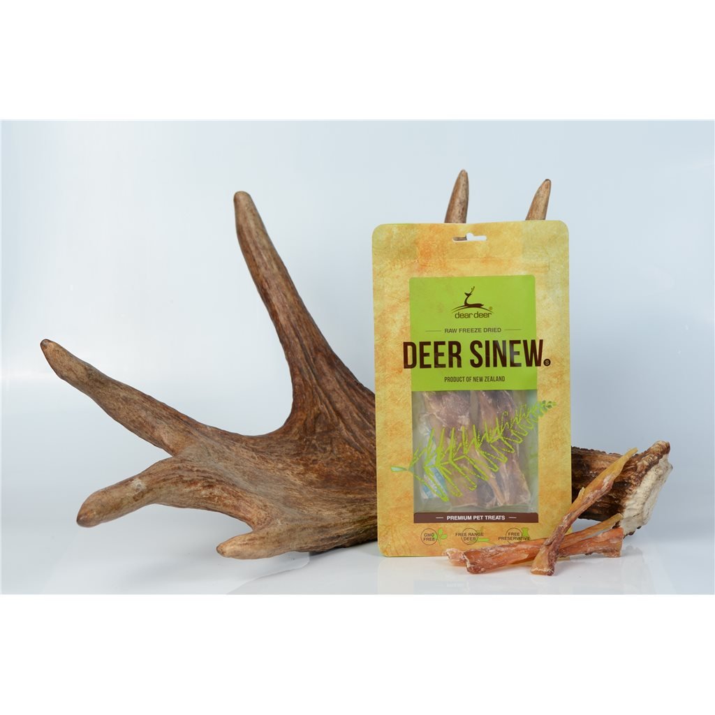 Dear Deer 美味小食系列 - 鹿筋條 (Deer Sinew) 75g (適合中小型犬)