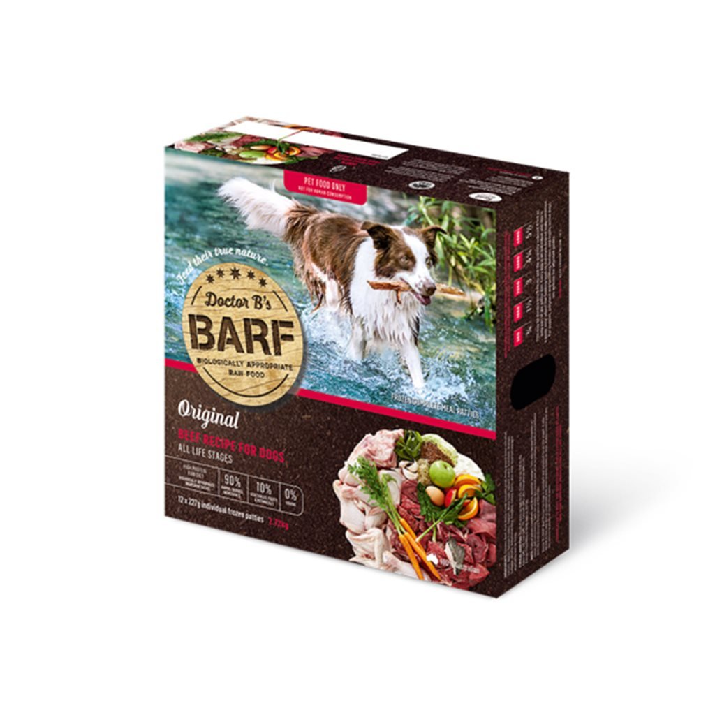 Dr. B (RAW Barf) Frozen Raw Dog Meat Food-Beef Beef Vegetables