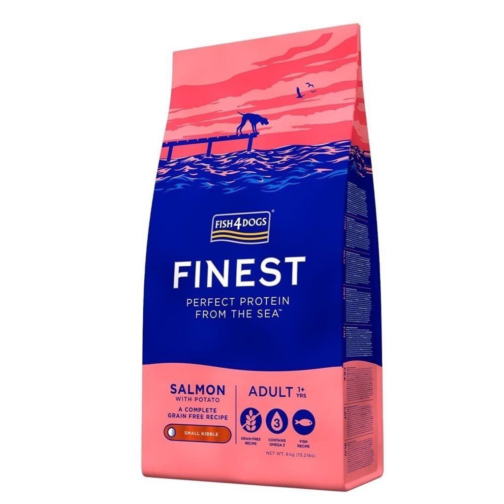 Fish4Dogs Finest Salmon Gluten-Free Hypoallergenic Salmon (Small Grains) 6kg
