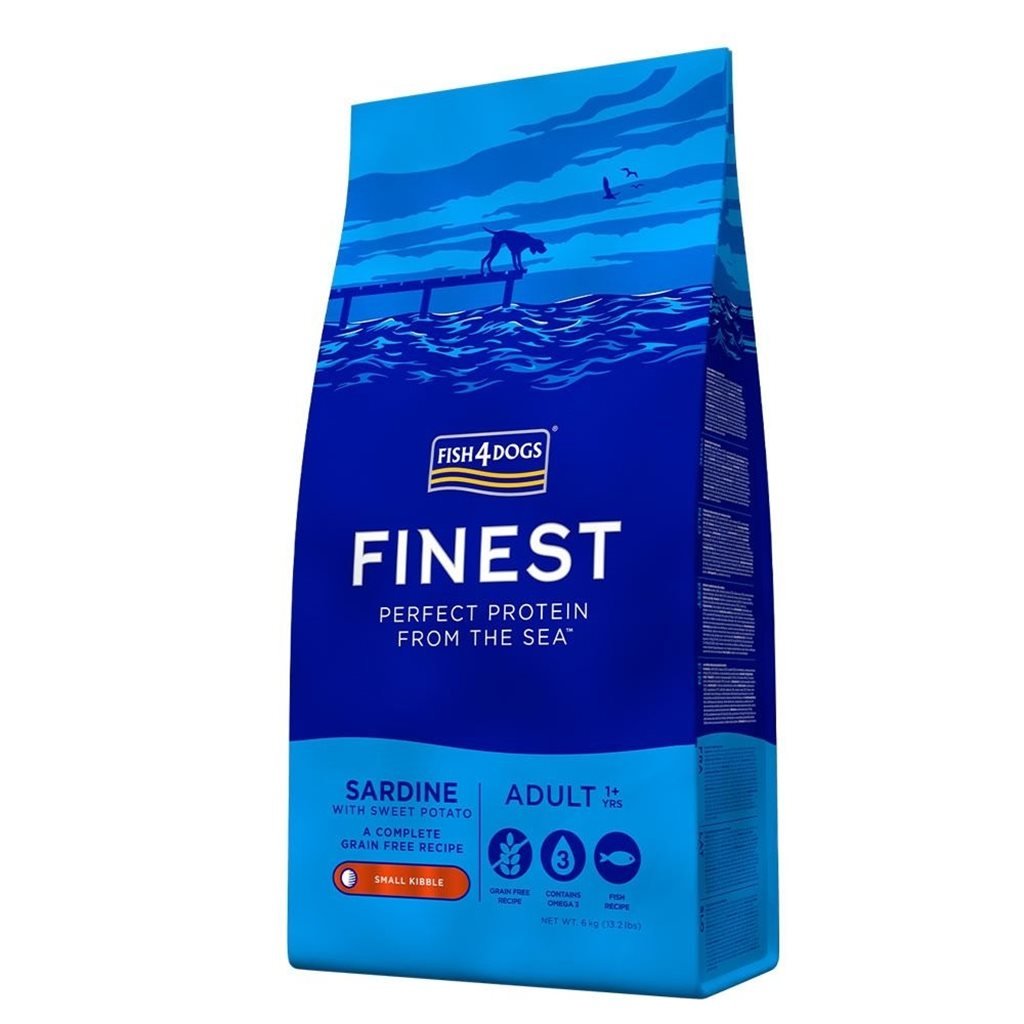 Fish4Dogs Finest Fish Sardines Gluten-Free Hypoallergenic (Adult Dogs) Formula (Small Pellets) 6kg