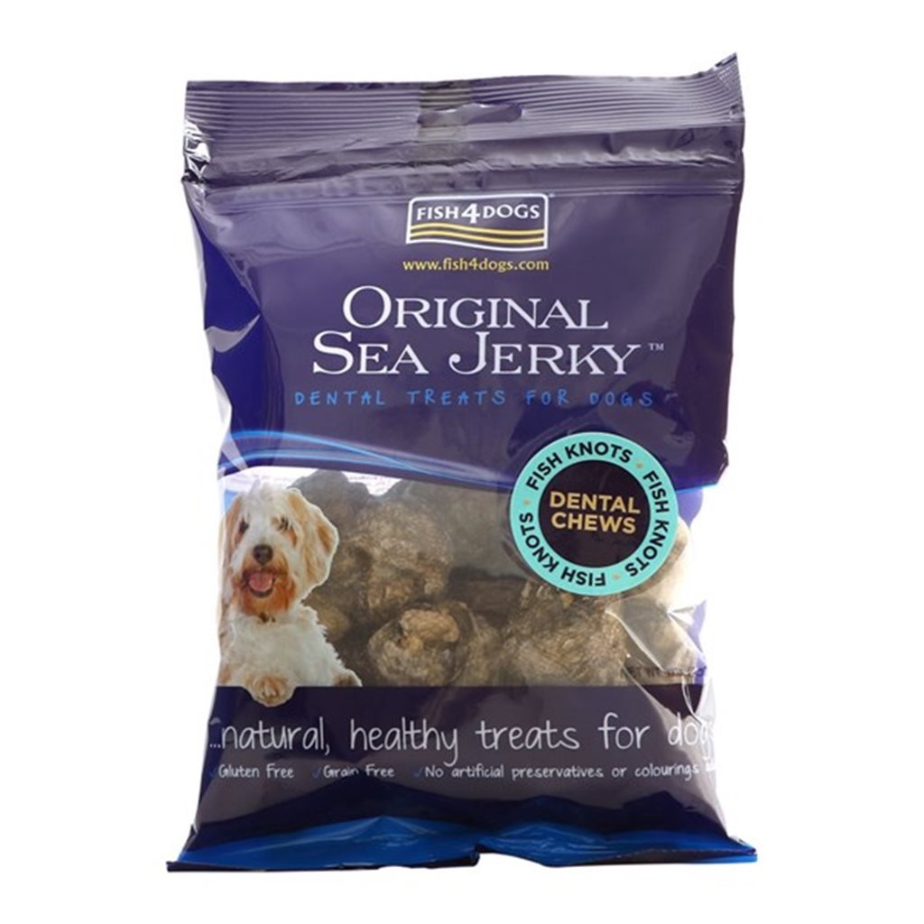 Fish4Dogs Dog Dental Treats - Sea Jerky Fish Bones 100g