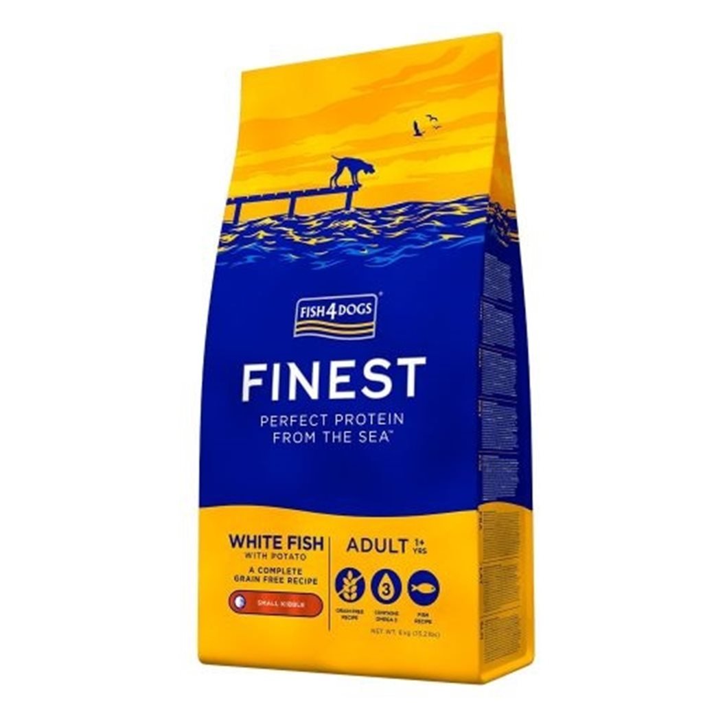 Fish4Dogs Finest Fish Gluten-Free Hypoallergenic (Adult Dogs) Formula (Large Grains)
