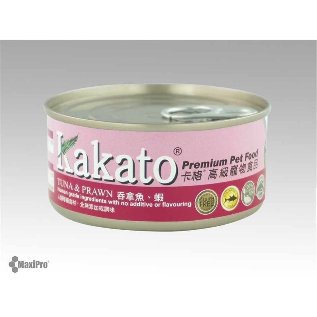 Kakato Tuna &amp; Prawn Tuna and Prawn (for dogs and cats) 170g