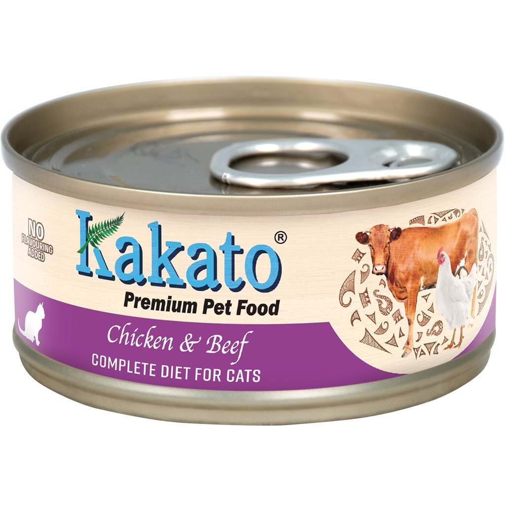 Kakato 卡格 貓主食罐系列 - 雞肉、牛肉 70g - 幸福站