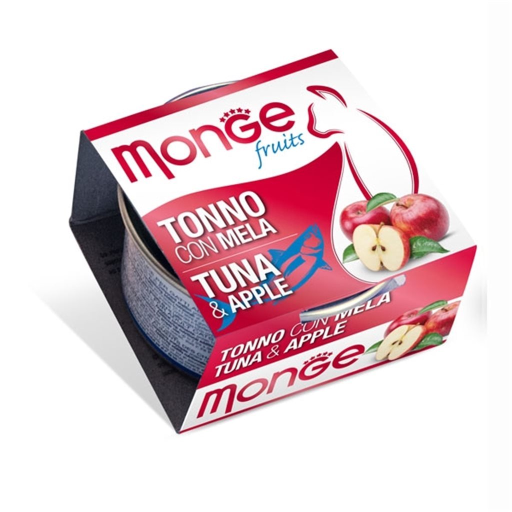 Monge 清新水果系列 - 吞拿魚+蘋果 80g - 幸福站