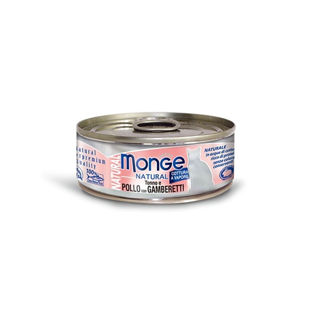 Monge 野生海魚系列 - 吞拿魚+雞肉+海蝦 (粉) 80g - 幸福站