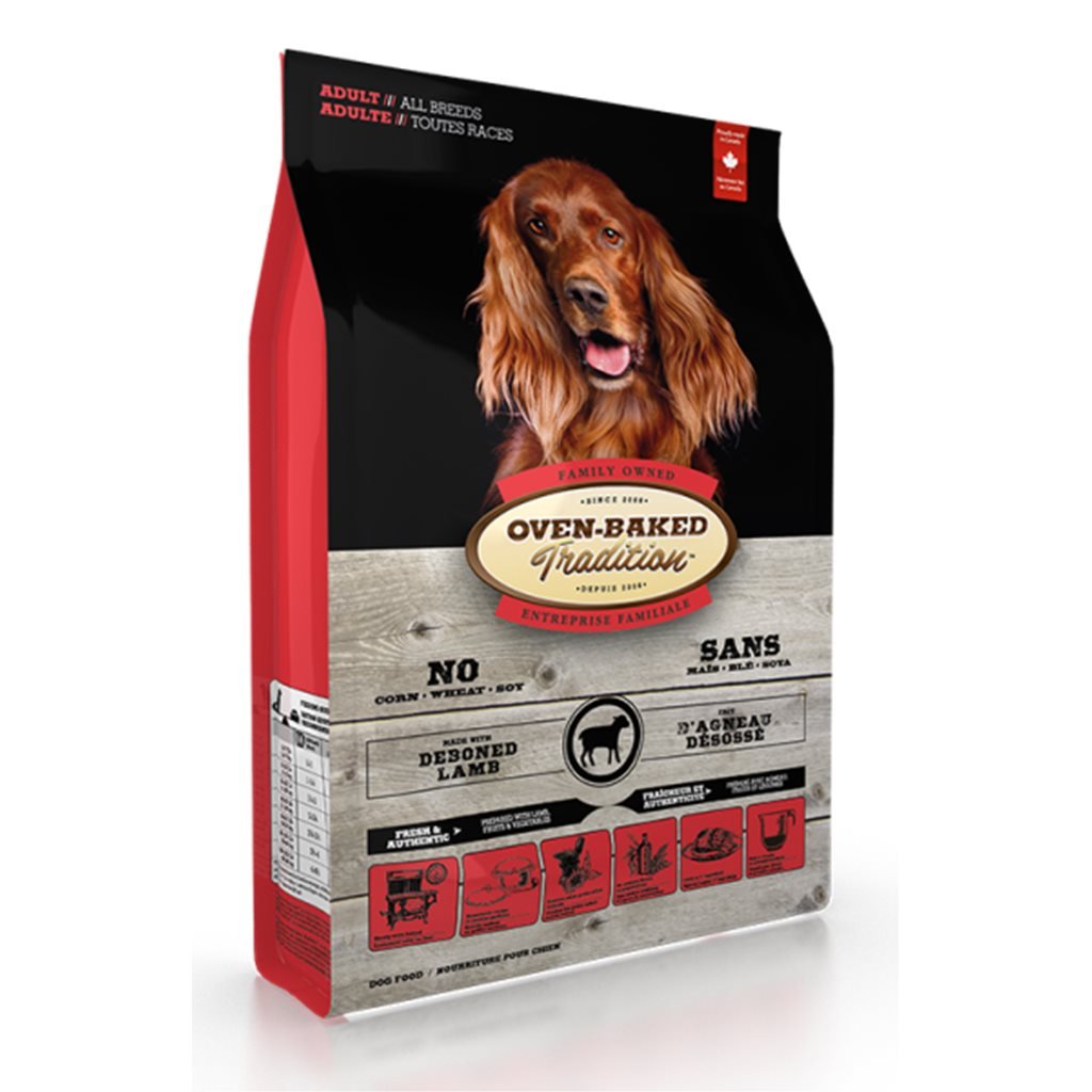 Oven-Baked 成犬 - 紐西蘭羊肉配方 (紅) (大粒) - 幸福站