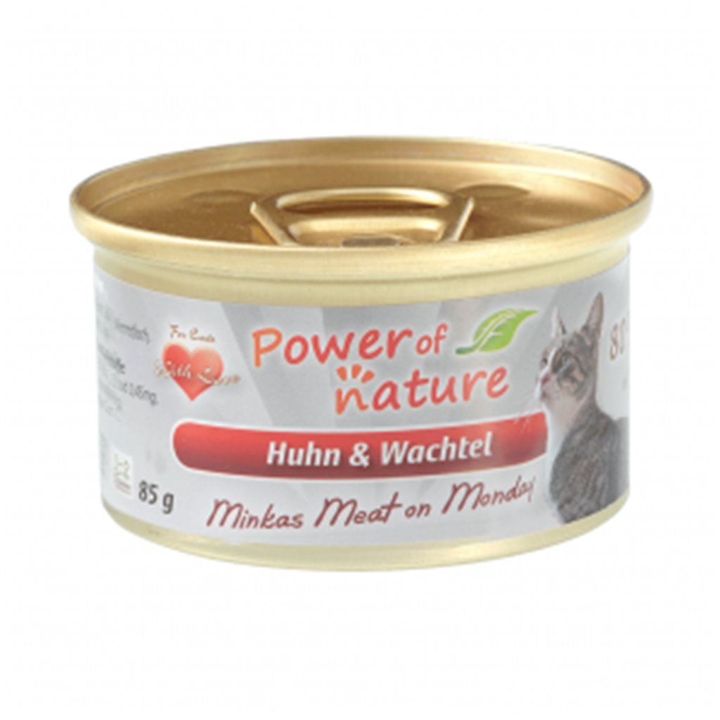 Power of Nature 星期一慕絲 (Huhn & Wachtel) 雞肉鵪鶉 85g (紅色)