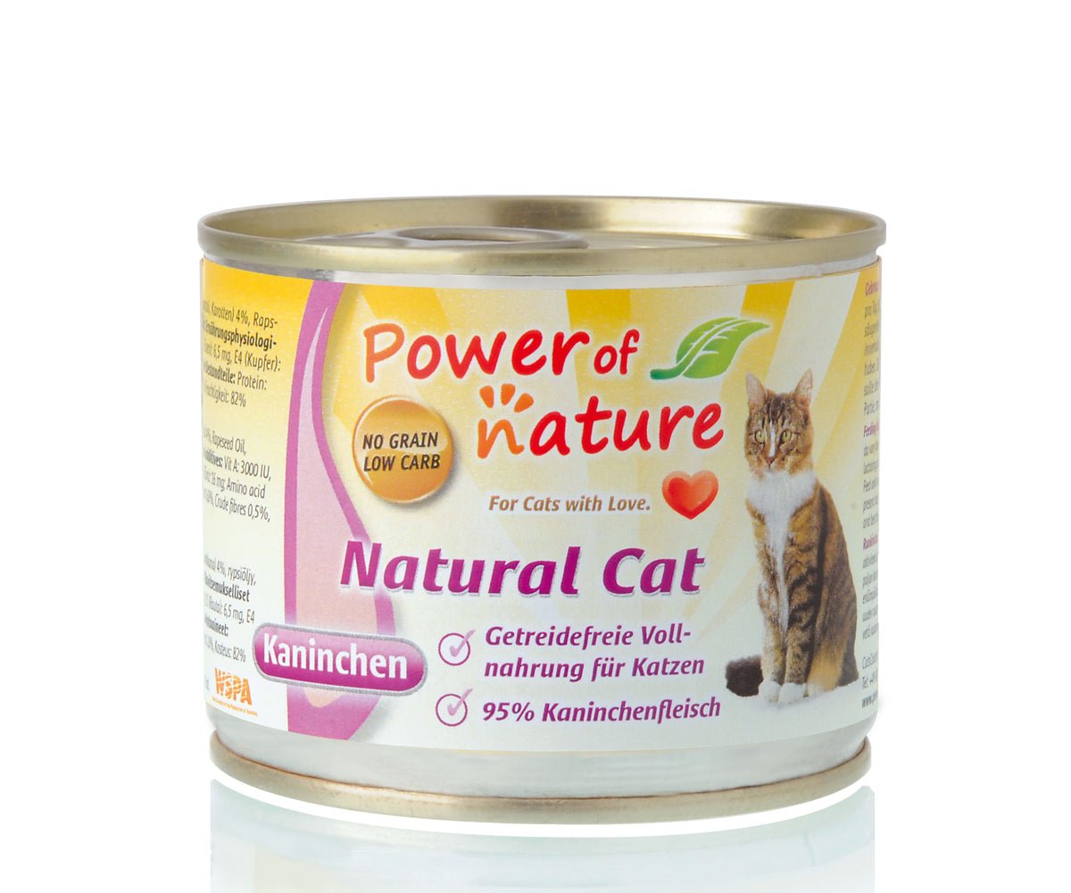 Power of Nature LID Ultra Low Carb Canned Cat 95% Rabbit 200g