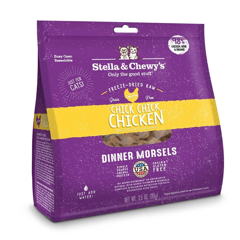 Stella &amp; Chewy's - Freeze Dried Chick Chick Chicken Dinner - Chicken and cat formula freeze-dried raw meat food