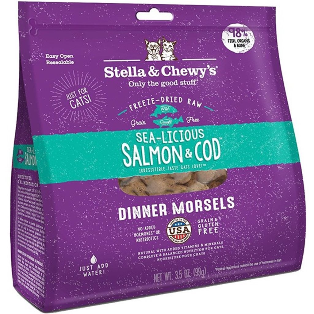 Stella &amp; Chewy's - Freeze Dried Sea Licious Salmon Cod Dinner - Freeze Dried Sea Licious Salmon Cod Dinner