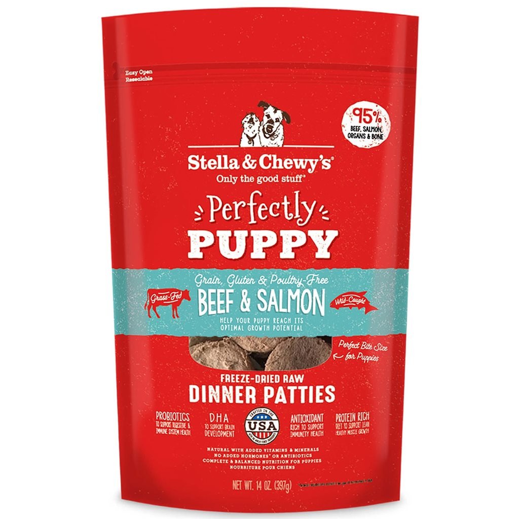 Stella &amp; Chewy's - Freeze Dried Perfectly Puppy Beef &amp; Salmon - Dog BB series beef and salmon dog formula freeze-dried food