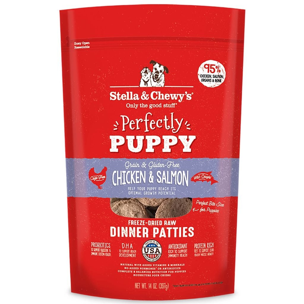 Stella &amp; Chewy's - Freeze Dried Perfectly Puppy Beef &amp; Salmon - Dog BB series chicken and salmon dog formula freeze-dried food