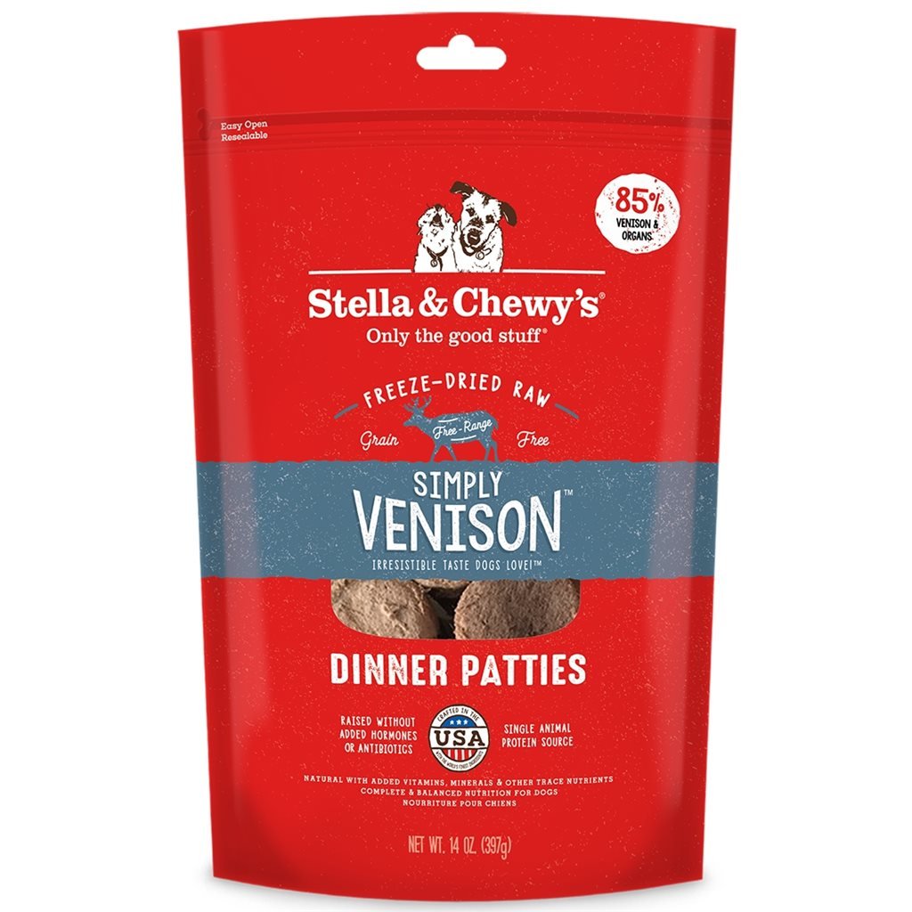 Stella & Chewy's - Freeze Dried Simply Venison - 單一蛋白 鹿肉 狗配方 凍乾糧 - 幸福站