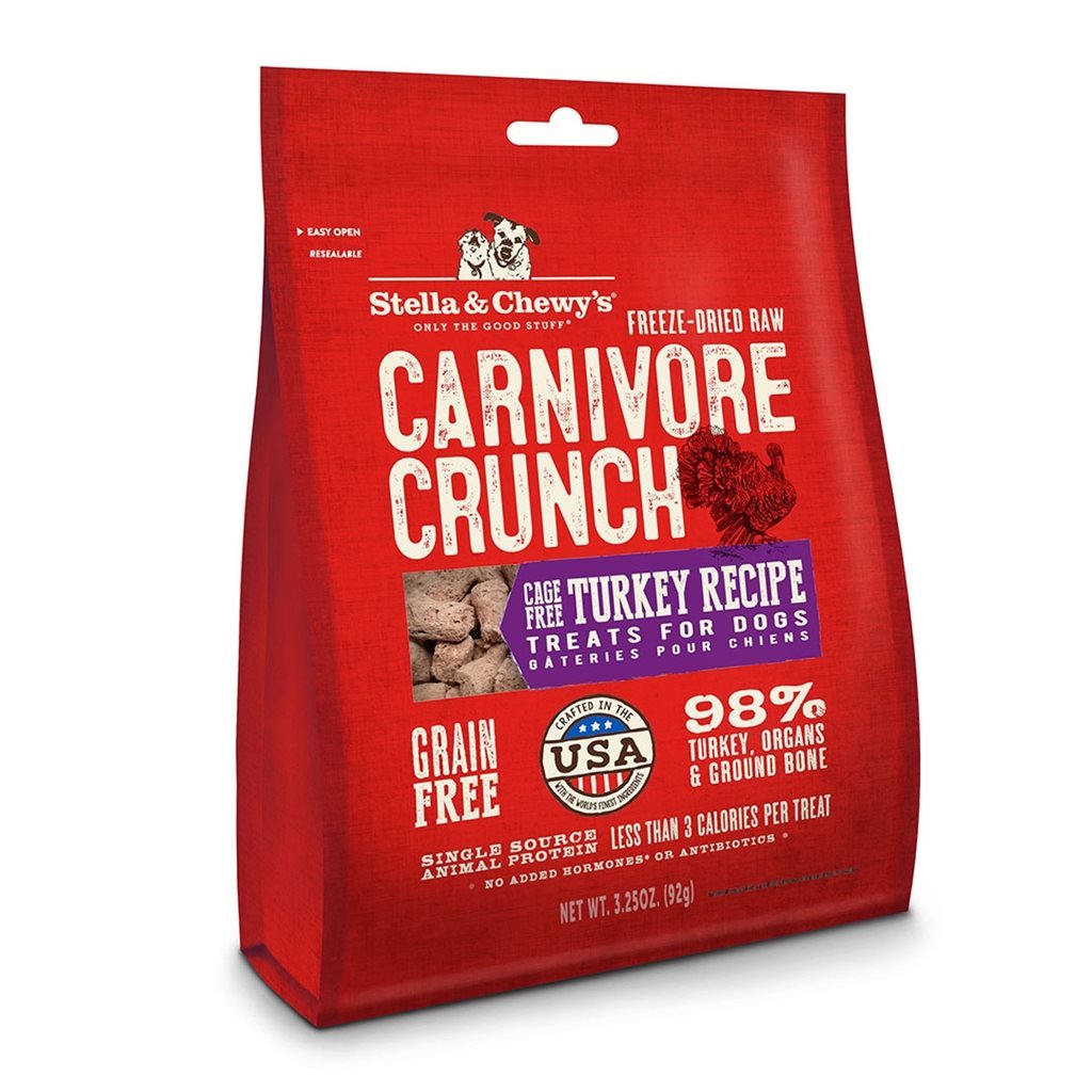 Stella & Chewy's - Carnivore Crunch Turkey - 火雞肉 凍乾生肉小食 3.25oz (SC048)
