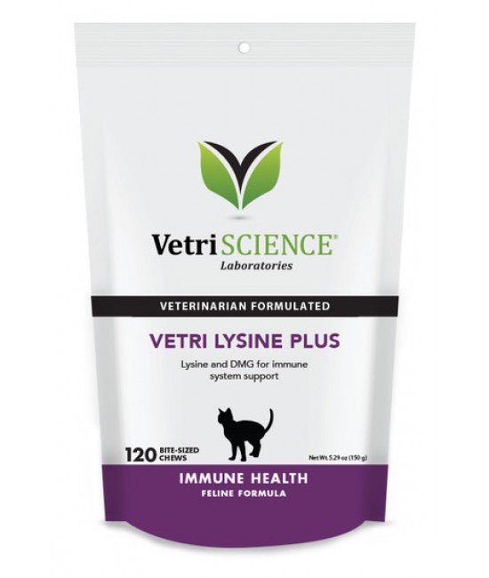Vetriscience Vetri Lysine Plus 貓用氨基酸咀嚼肉粒 (120粒)