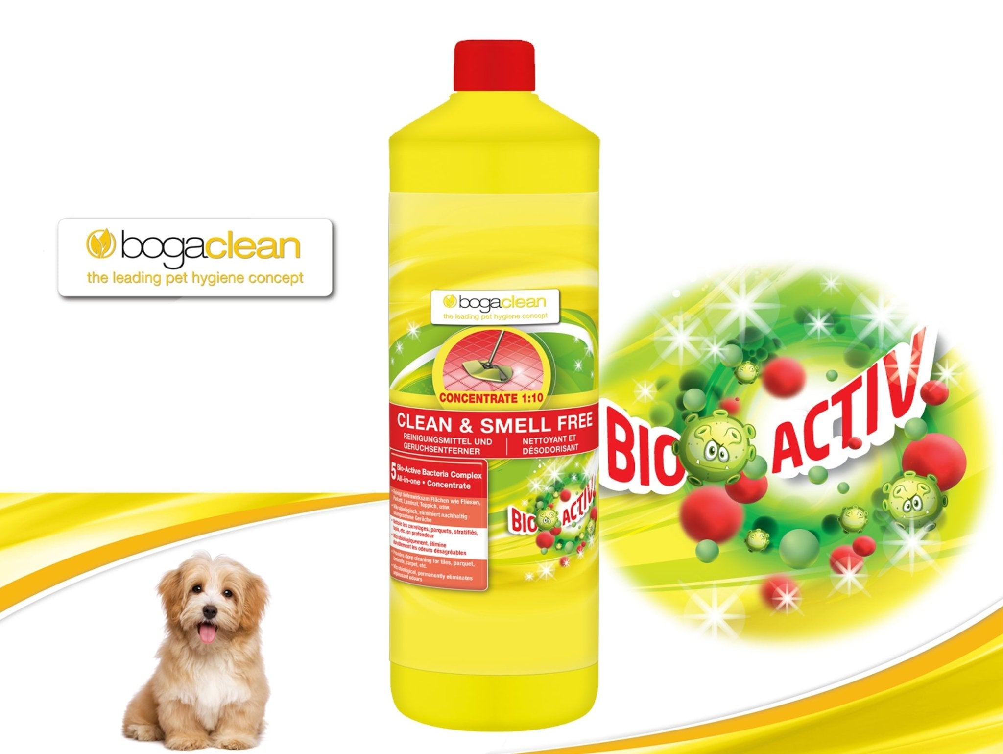 bogaclean® Clean & Smell Free Concentrate 清潔除臭濃縮配方 1000ml - 幸福站