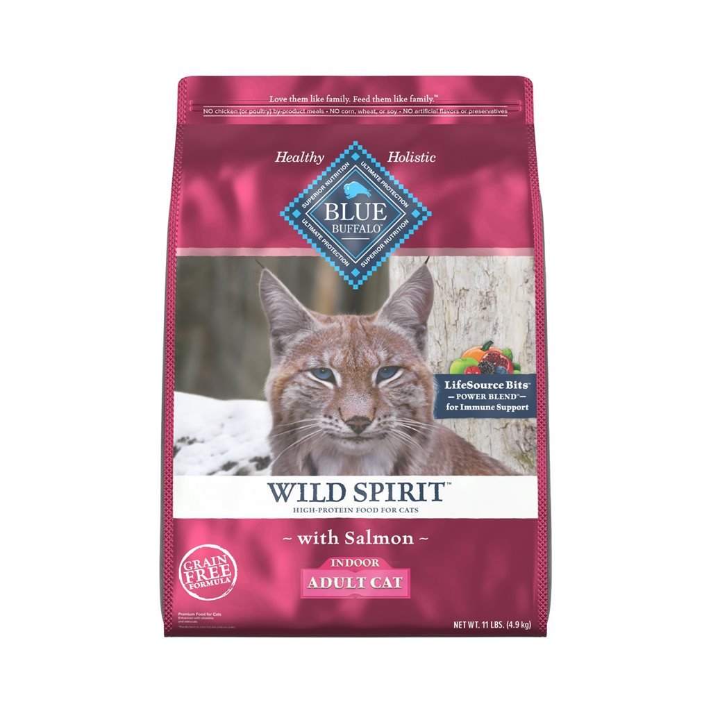 Blue Buffalo - Wild Spirit Dry Indoor Salmon Formula Cat Food for Adult Cats