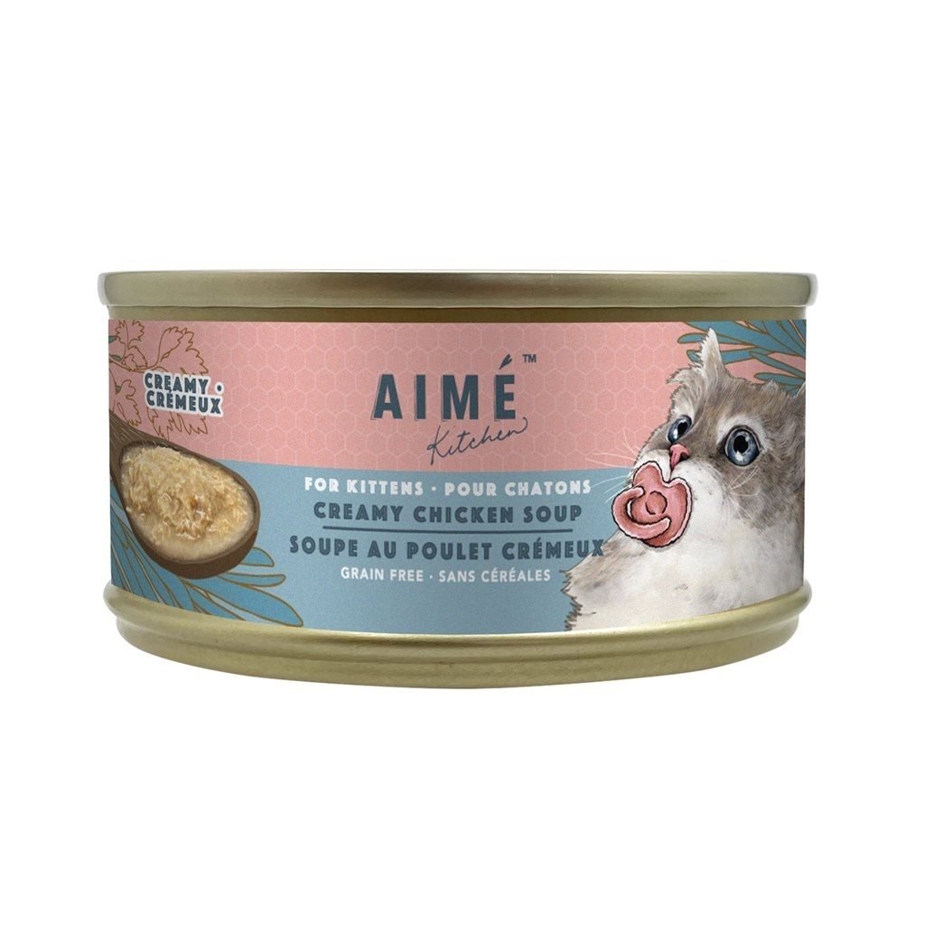 24 cans discount set - Aime Kitchen - Creamy Chicken Soup For Kittens 75g (TCC75-K)