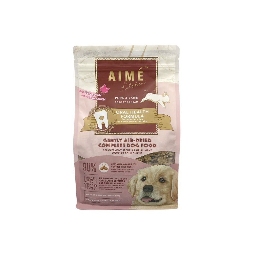 Aime Kitchen - 無穀物風乾豚肉伴羊肉狗糧 1 kg (AKAPD1)