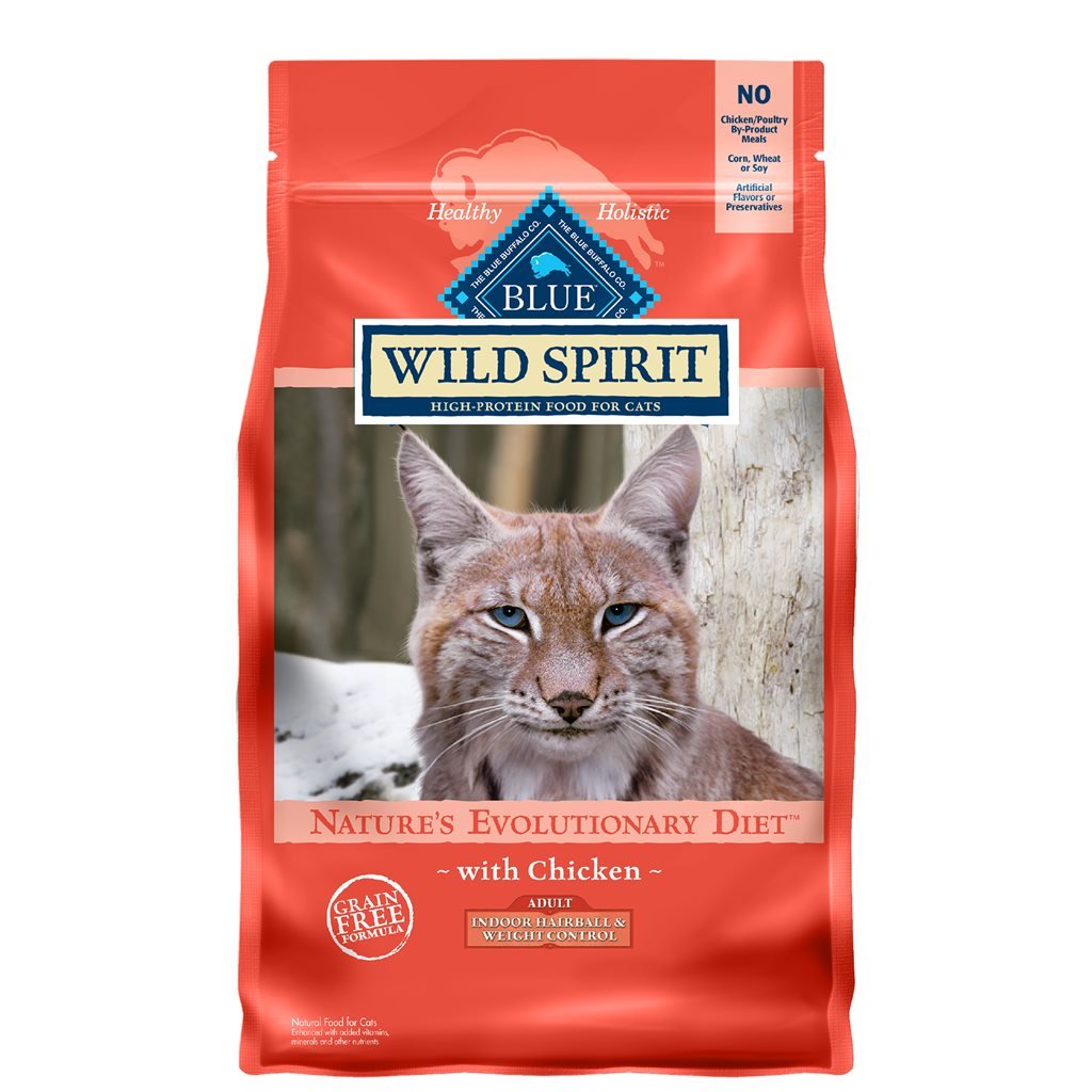 Blue Buffalo - Wild Spirit Indoor Cat Weight Control Chicken Formula Dry Cat Food 5 lb (800650)