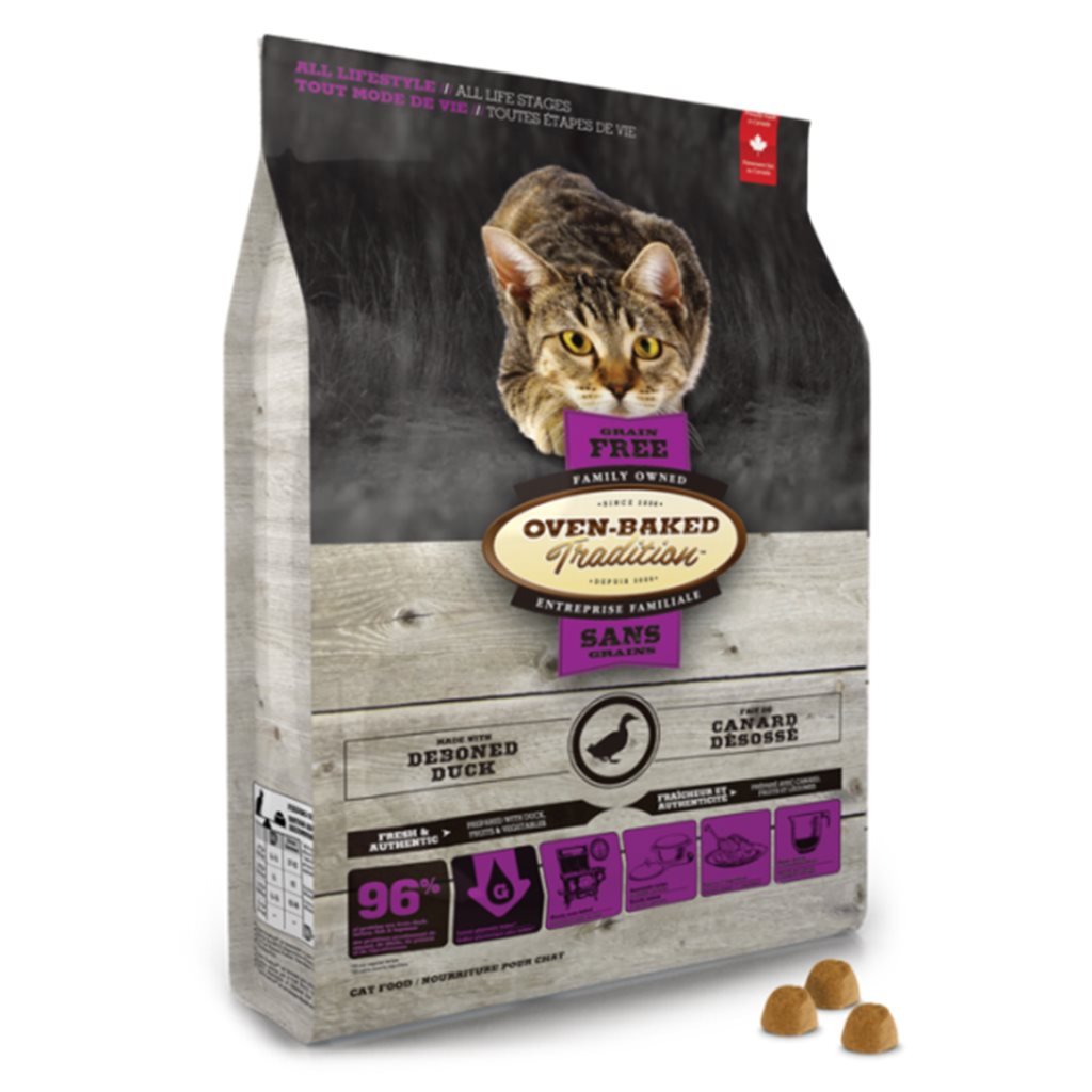 Oven-Baked Cat grain-free dry cat food - duck and turkey (purple)