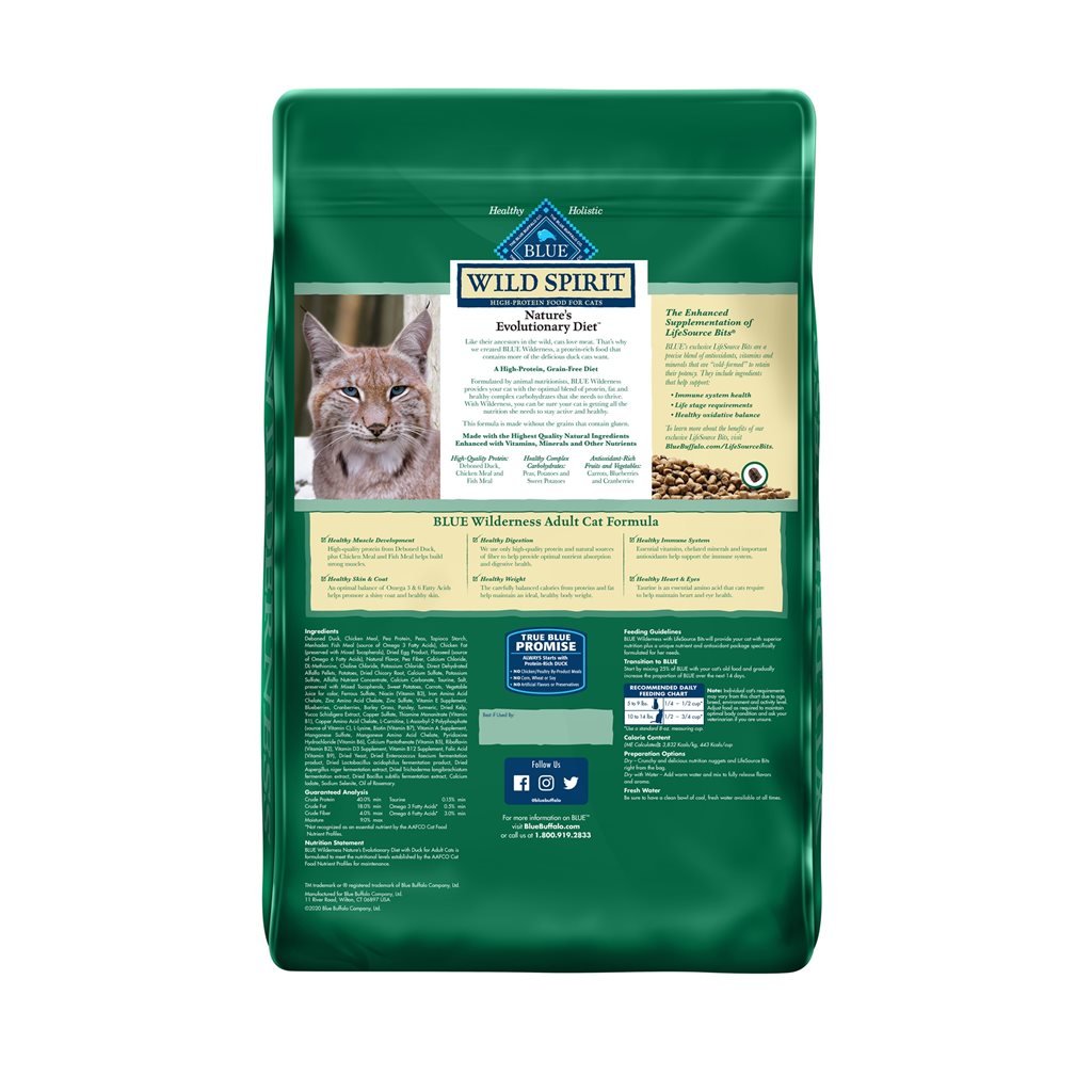 Blue Buffalo - Wild Spirit Indoor Adult Cat Duck Formula Dry Cat Food